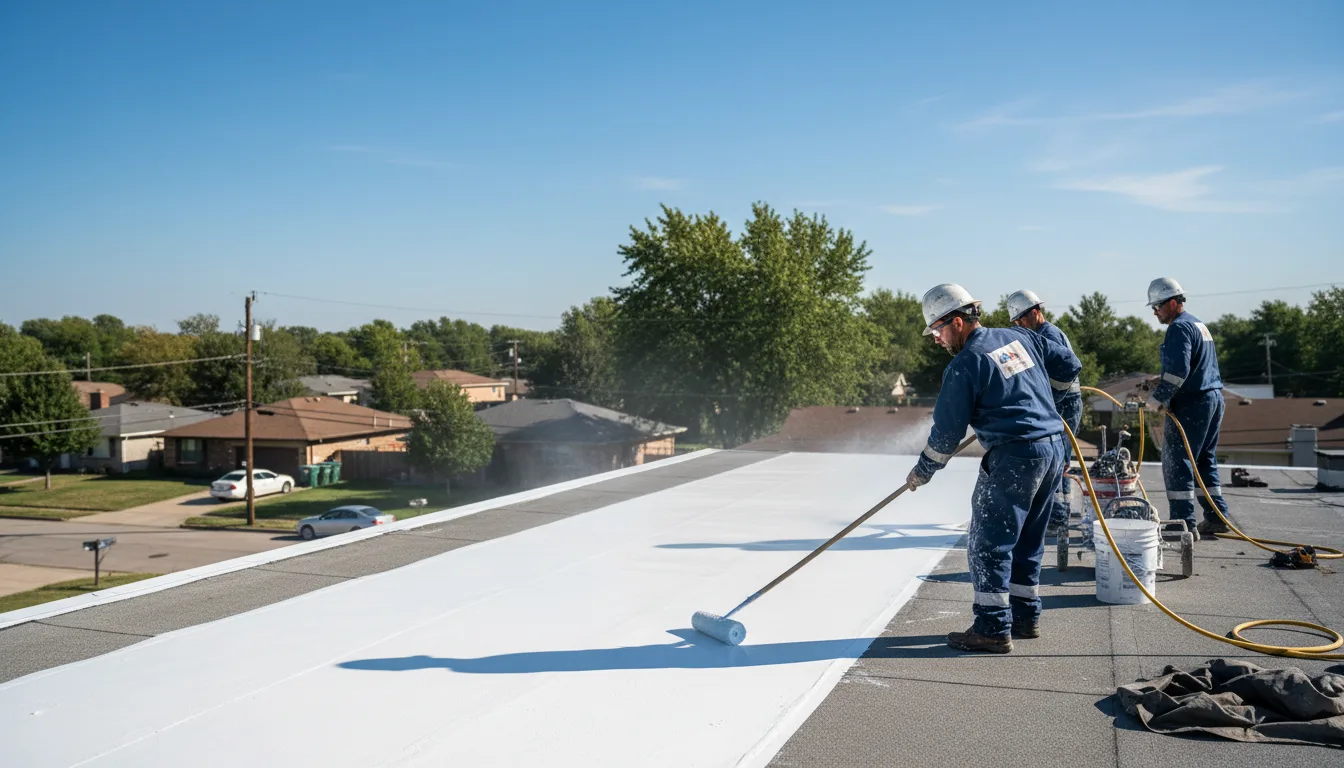 Commercial roof coating in Foley, MO near me